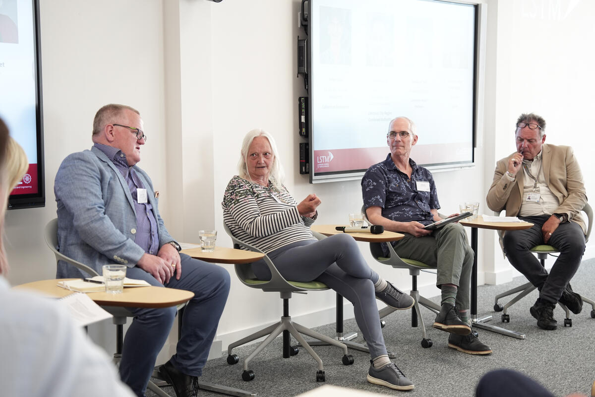  Dr. Séamus O’Neil, Professor Janet Hemingway, Aidan Jolly and John Whaling/ photo LSTM