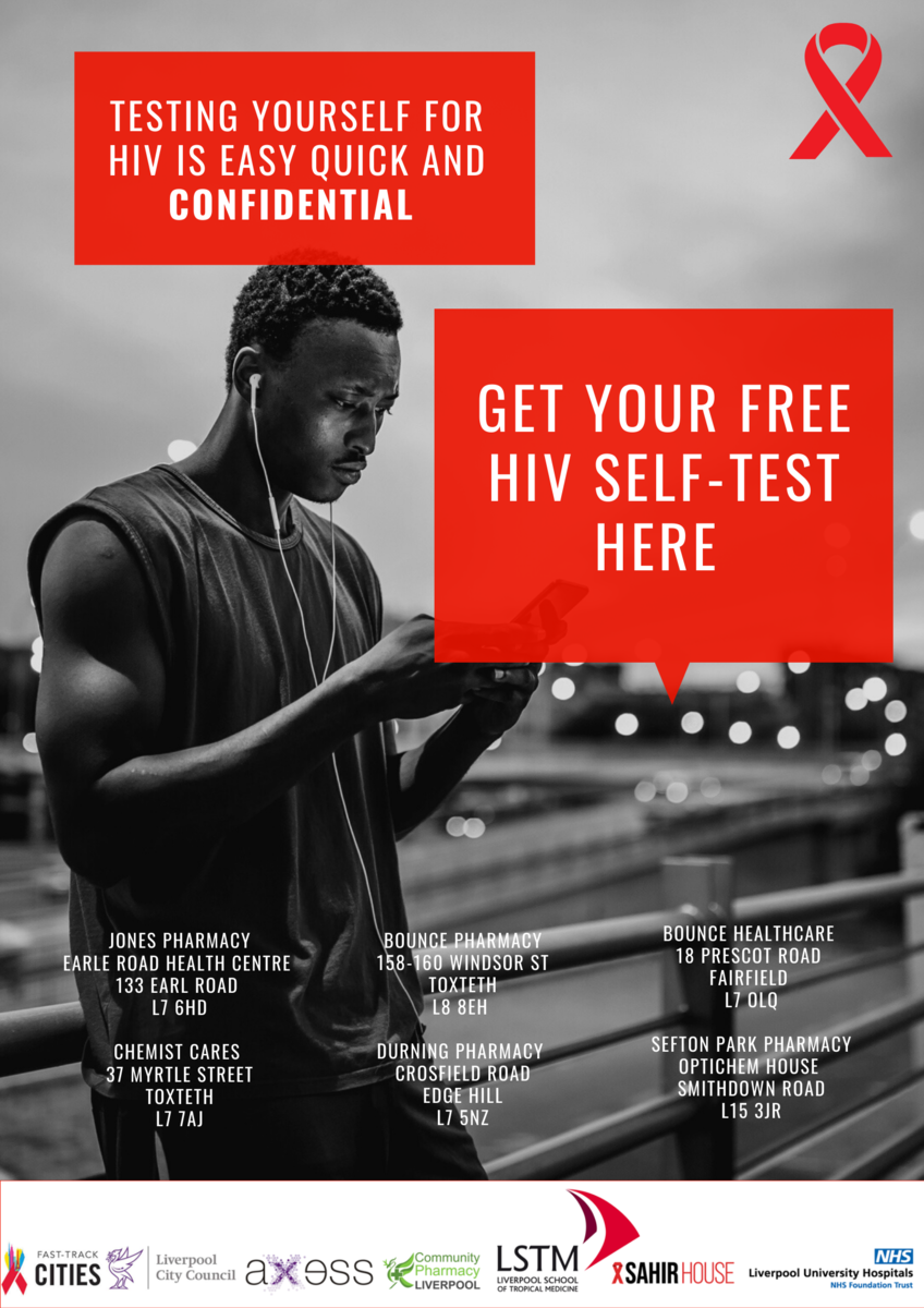 Liverpool HIV self testing campaign poster