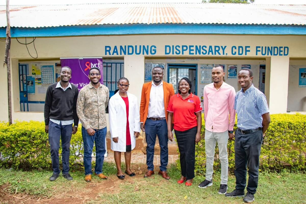 Representatives from the Ministry of Health and the C-it-DU-it study during a site visit by the MoH. / Photo credit Irene Omariba, LVCT Health
