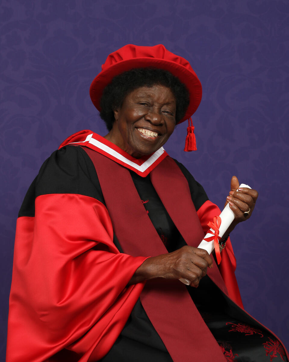LSTM honoured Dr. Letitia Obeng at its inaugural graduation ceremony where she was presented with an honorary Doctor of Science Degree. LSTM honoured Dr. Letitia Obeng at its inaugural graduation ceremony where she was presented with an honorary Doctor of Science Degree.