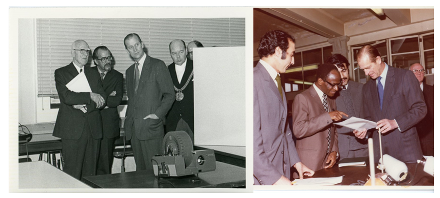 In his capacity as Patron, Prince Philip visited LSTM numerous times - these images are from 1974