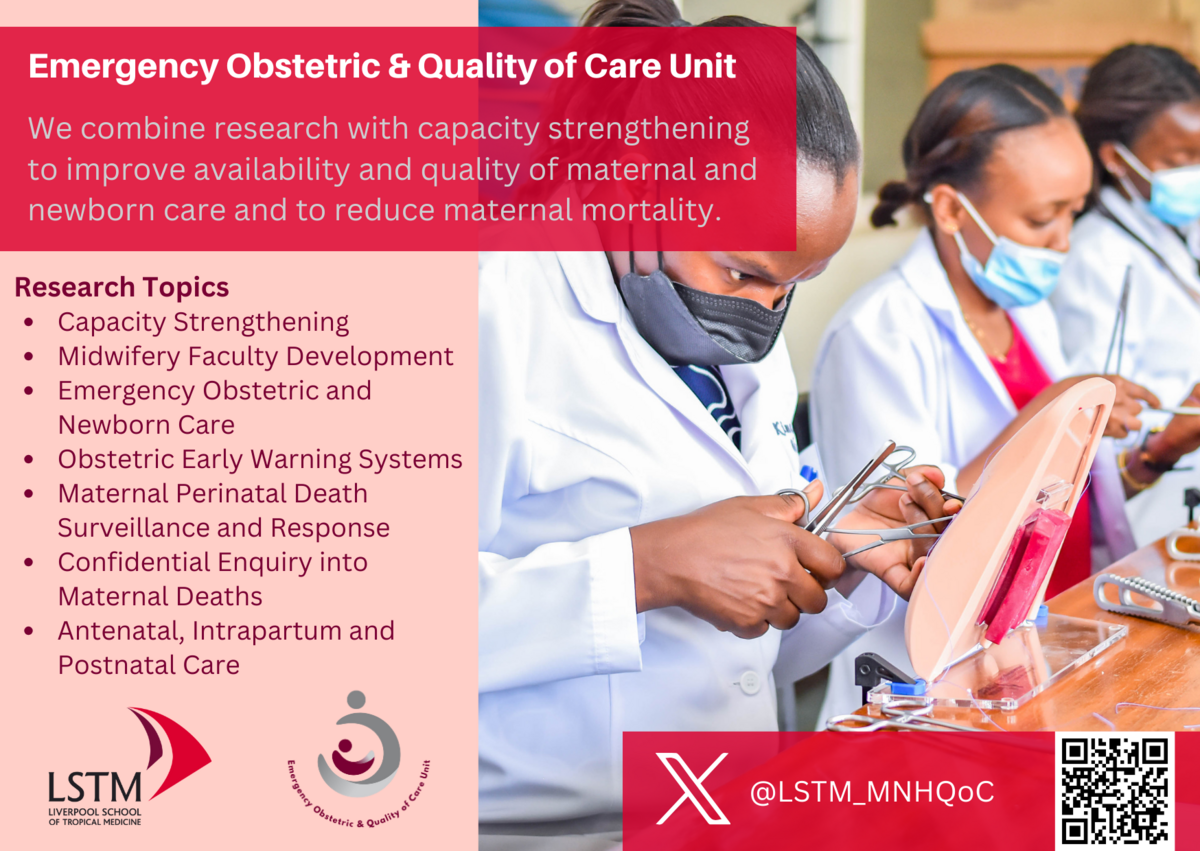 Emergeny Obstetric & Quality of Care Unit at a glance