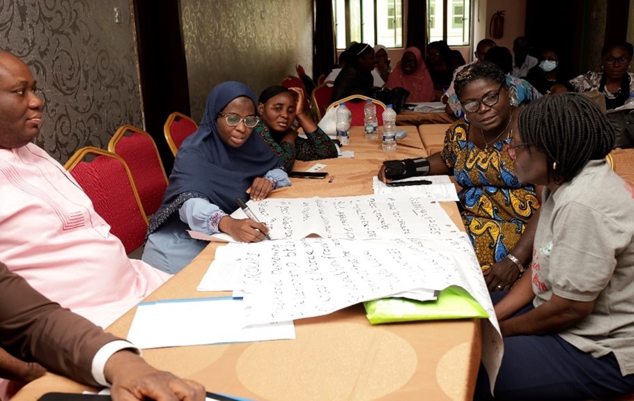 Skilled Health Personnel group work Mentorship training Oyo state/photo: Adacha Boslam Bello