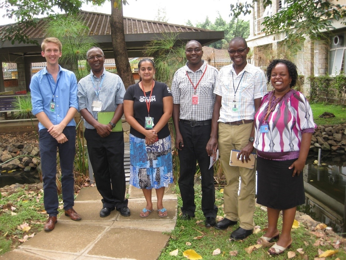 Five researchers involved- Menno Smit (LSTM), Simon Kariuki (KEMRI), Meghna Desai (CDC), Titus Kwambai (MoH), Eric Ochomo (KEMRI),incl administrator Diana Okello (KEMRI)