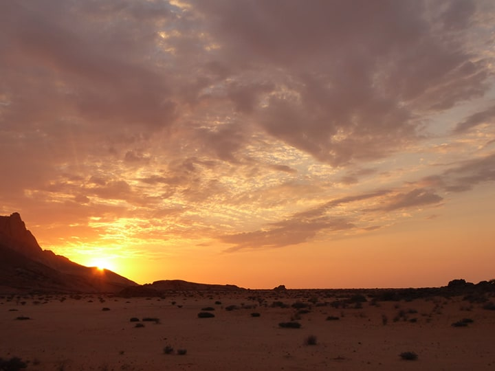 Sunset in Namibia