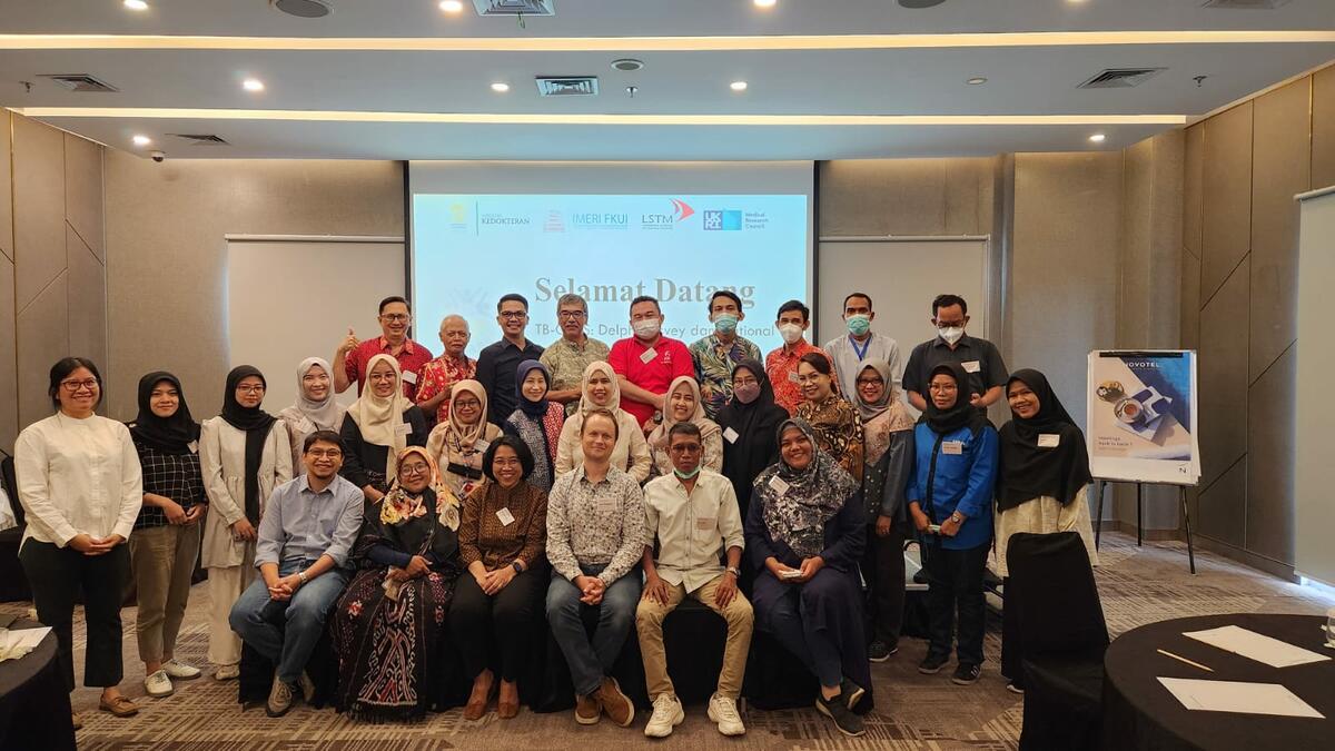 Attendees from the a national workshop, involving people with TB, policy makers and healthcare workers to share the results and co-design a community-based intervention to address TB stigma in Indonesia, led by both peers and local healthcare workers. 