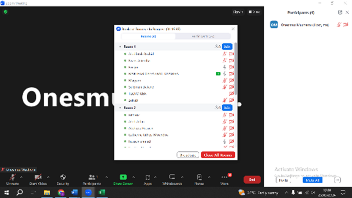 The screenshot displays participants in the Zoom breakout with support from the LSTM admin/credit: LSTM Kenya The screenshot displays participants in the Zoom breakout with support from the LSTM admin/credit: LSTM Kenya