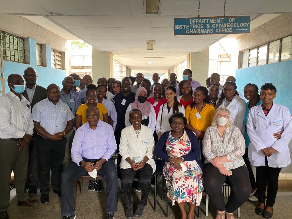 Group Photo of UoN OBGY residents and LSTM-AOAC trainers