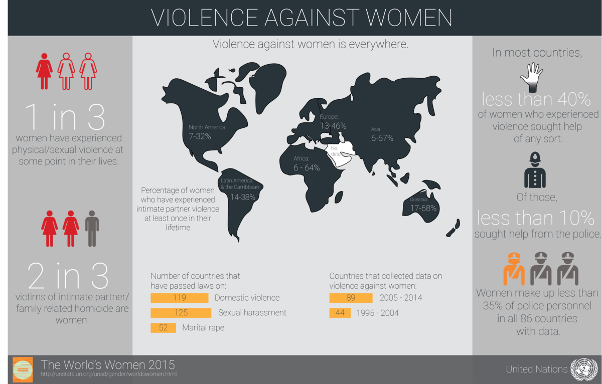 Violence against women infographic