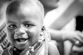 Kenyan baby smiling