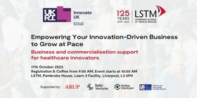 Event poster: Empowering Your Innovation-Driven Business to Grow at Pace