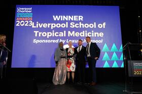 LSTM staff receive Business of the Year Award