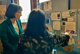 Professor Dame Jenny Harries dropped into the HELP learning event