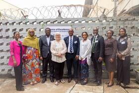 Group photo in front of Centre of Excellence at Lagos State University Teaching Hospital/credit: WBFA
