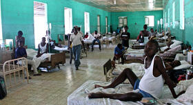 A hospital in Haiti