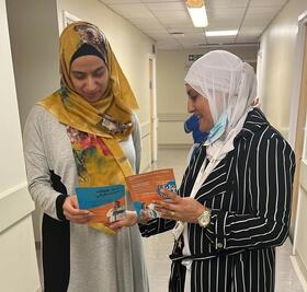 A Community Innovation Team holds a-pop-up event at the Liverpool Womens Hospital during vaccine equity programme