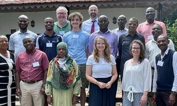 A group photo of delegates assembled for the “Schistosomiasis in Health & Agriculture” workshop 