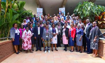 Participants at the 2023 annual Knowledge management and learning event, Panafric Hotel, Nairobi/credit: LSTM