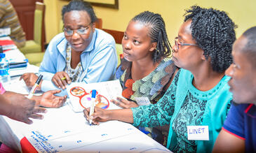 Participants undertaking problem prioritization during Quality Improvement training in Vihiga County/credit: Meshack Acholla