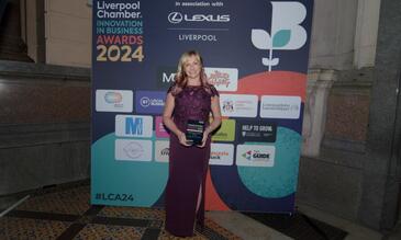 Dr Becky Jones Phillips won Liverpool Chamber of Commerce’s Leadership Innovation Award Becky Jones Phillips