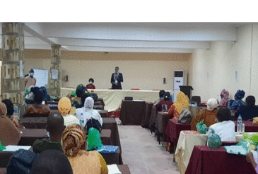 Commissioner of Health in Oyo addressing the antenatal and postnatal care training participants