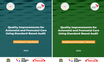 Covers of the facilitator and healthcare provider manuals: Designed by Francis Dismas