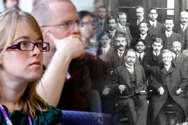 Collage image of LSTM students from 1900's and 21st Century