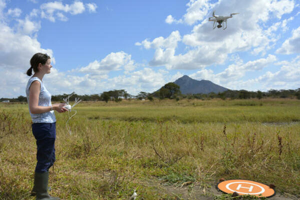  LSTM researchers using drones to search for mosquito breeding sites in Malawi