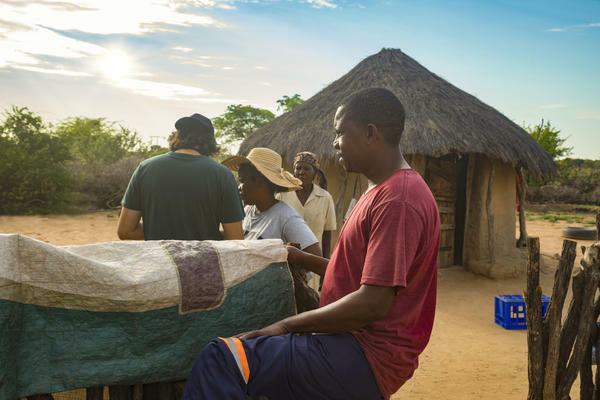 Group of African people in Africa