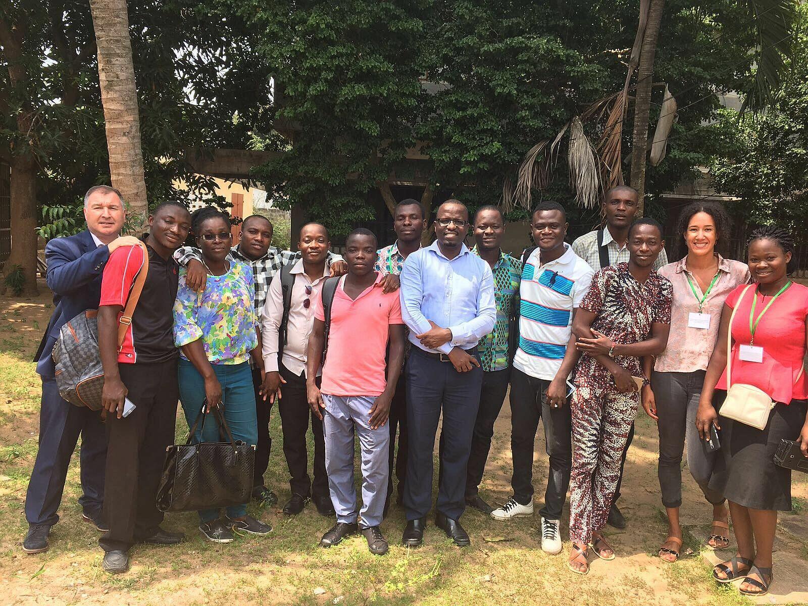 The data collection team and CMNH staff in Lomé, Togo