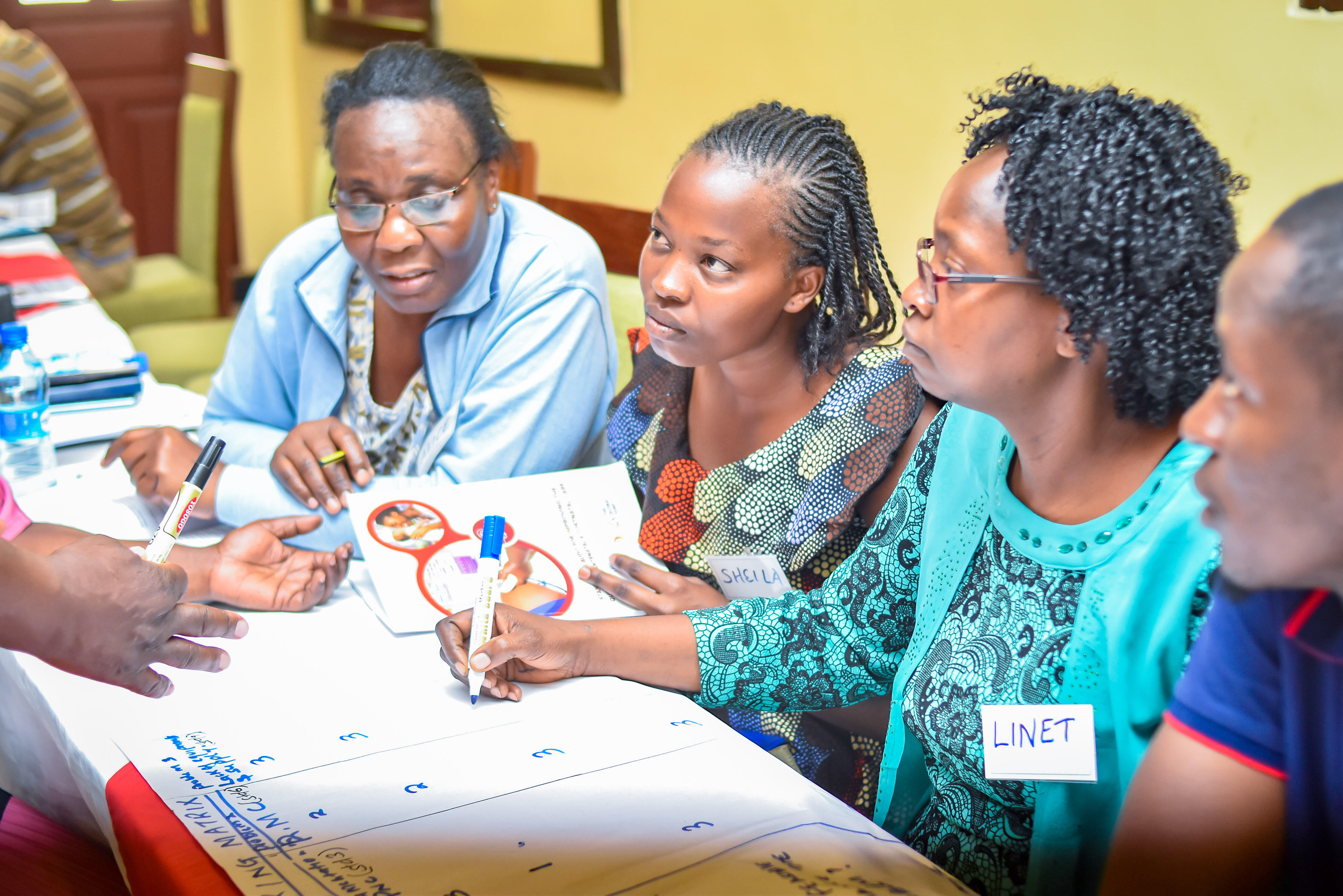 Participants undertaking problem prioritization during Quality Improvement training in Vihiga County/credit: Meshack Acholla