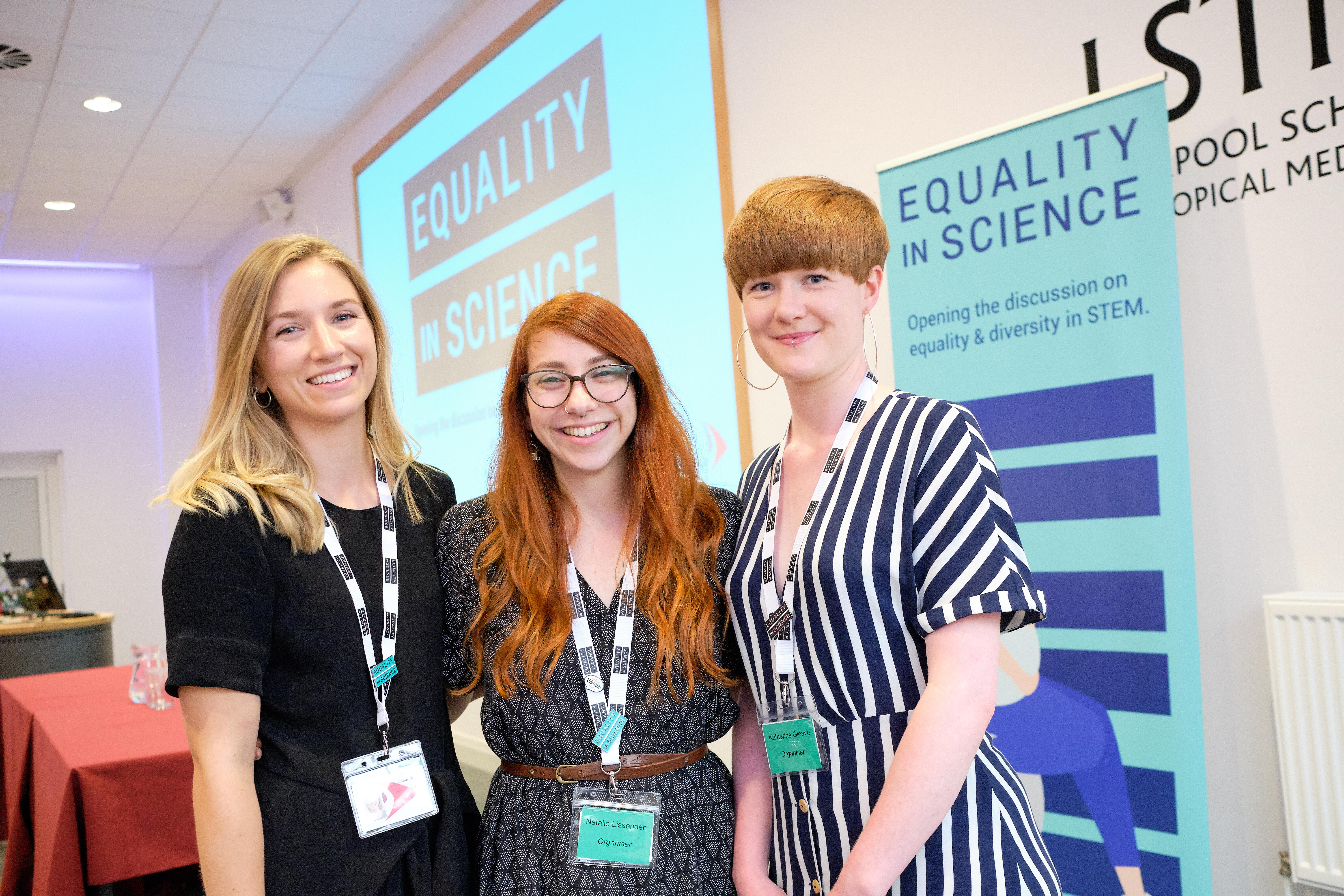 From left, winners Gala Garrod, Natalie Lissenden and Katherine Gleave