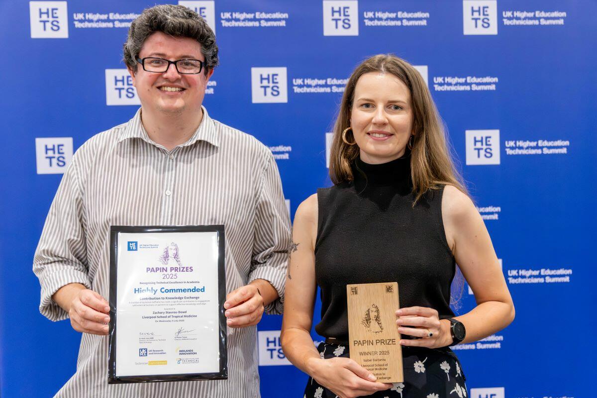 Zachary Stavrou Dowd and Isabel Saldanha were both recognised Zachary Stavrou Dowd and Isabel Saldanha