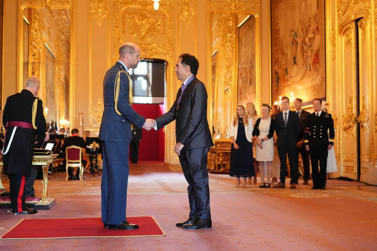 Professor David Lalloo received the Companion of the Most Distinguished Order of Saint Michael and Saint George honour from the Prince of Wales (image: PA) Professor David Lalloo was made Companion of the Most Distinguished Order of Saint Michael and Saint George honour by the Prince of Wales