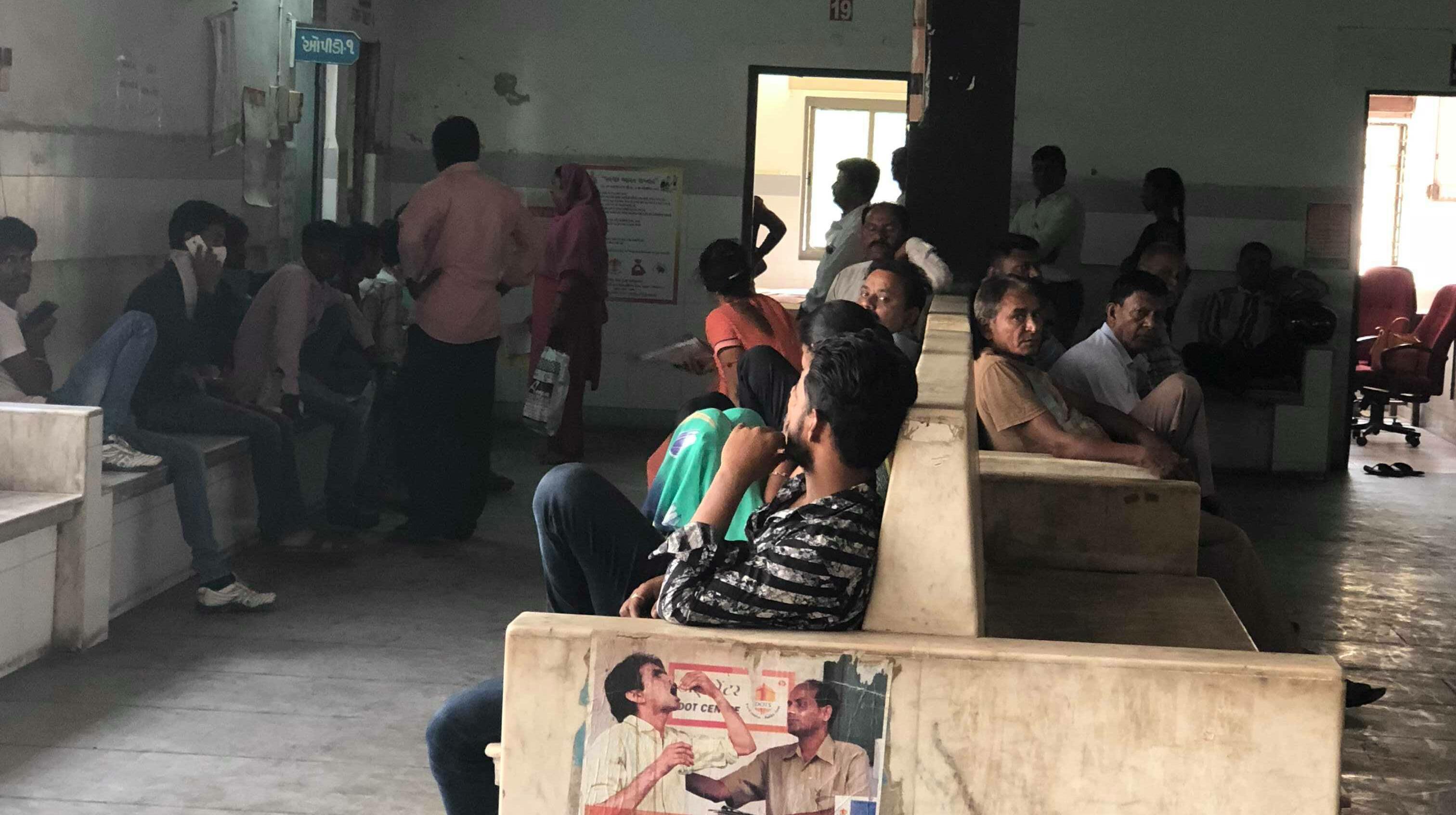 TB waiting room of a hospital in Ahmedabad, India credit Laura Rosu