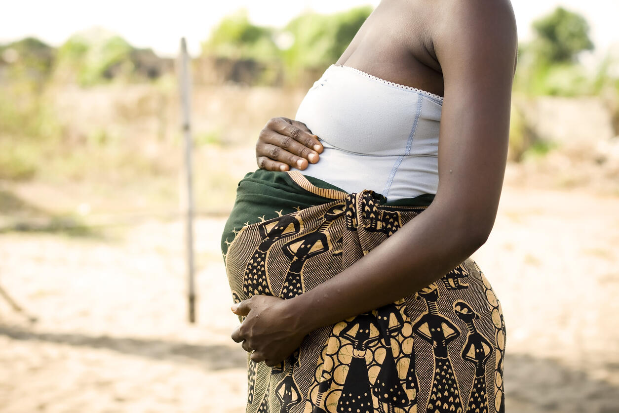 Pregnant woman Africa