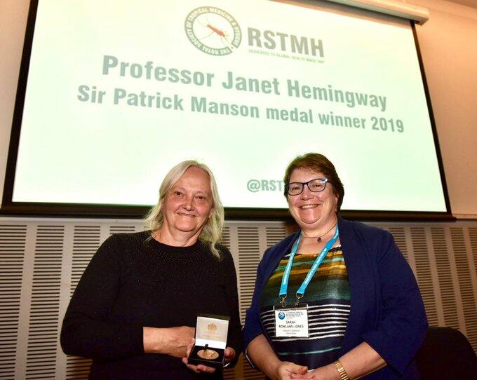 LSTM Professor Janet Hemingway and RSTMH President Dr Sarah Rowland-Jones