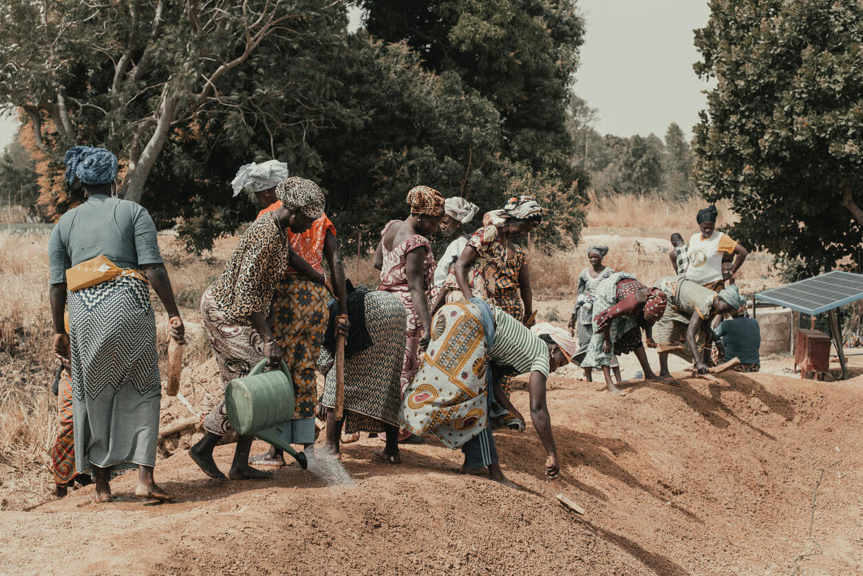 Rural workers in Burkina Faso