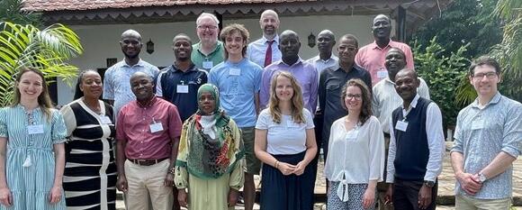 A group photo of delegates assembled for the “Schistosomiasis in Health & Agriculture” workshop 