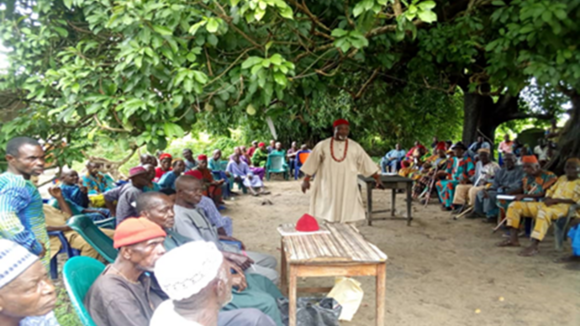 Eziagulu Otu Community Chief and men