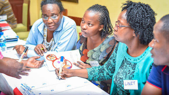 Participants undertaking problem prioritization during Quality Improvement training in Vihiga County/credit: Meshack Acholla