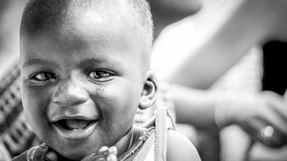 Kenyan baby smiling