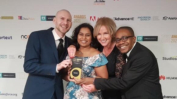 James, Anu, Hazel and Joseph, looking sharp at the awards ceremony.