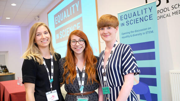 From left, winners Gala Garrod, Natalie Lissenden and Katherine Gleave