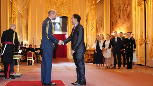 Professor David Lalloo was made Companion of the Most Distinguished Order of Saint Michael and Saint George honour by the Prince of Wales