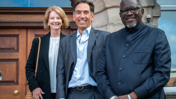 Julia Gillard with Professor David Lalloo and Professor Elhadj As Sy