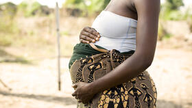 Pregnant woman Africa